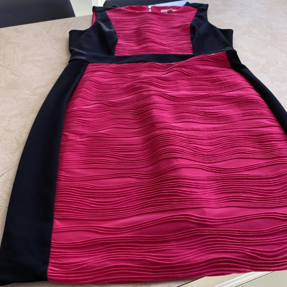 Dana Buchman Textured Dress with Gold Embellishments - Picture 7 of 13